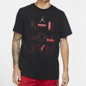 Men's NIKE Jordan T-Shirt Red and Black